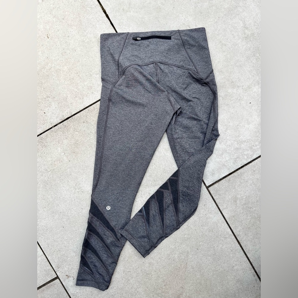 lululemon athletica Gray Leggings 25” length size 10